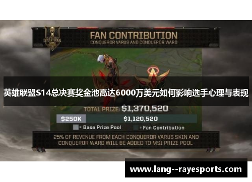 英雄联盟S14总决赛奖金池高达6000万美元如何影响选手心理与表现